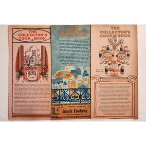 Womans Day Collectors Cook Book Insert VTG French Greek Mexican Lot of 3 - 1960s